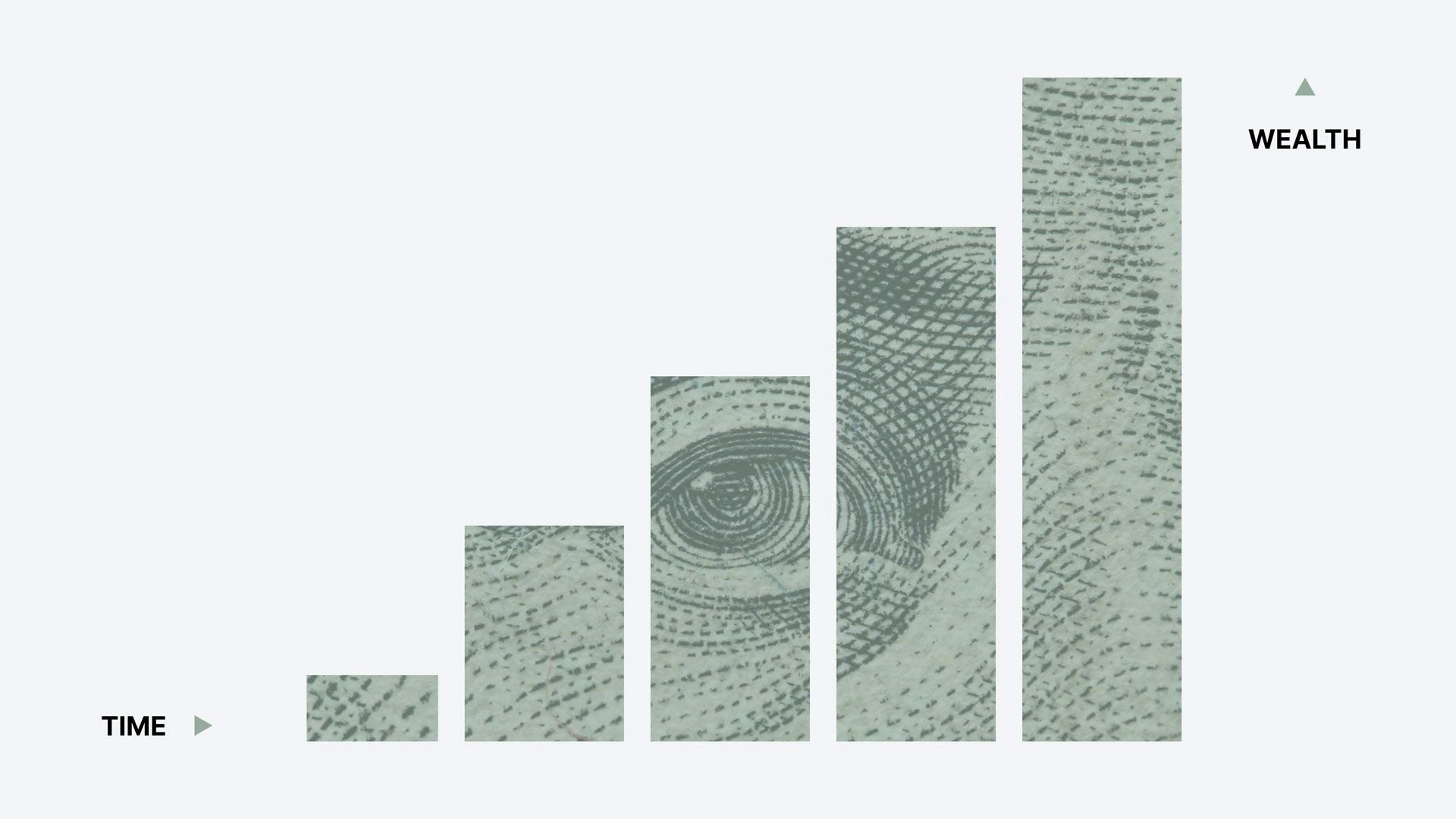 Graph with Money in Background
